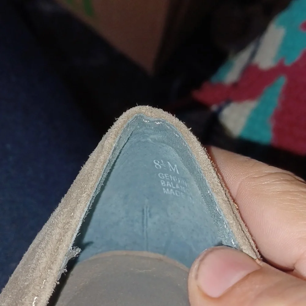 Tesori Grey Mary Jane Suede Wedge Heels , tan, 8.5